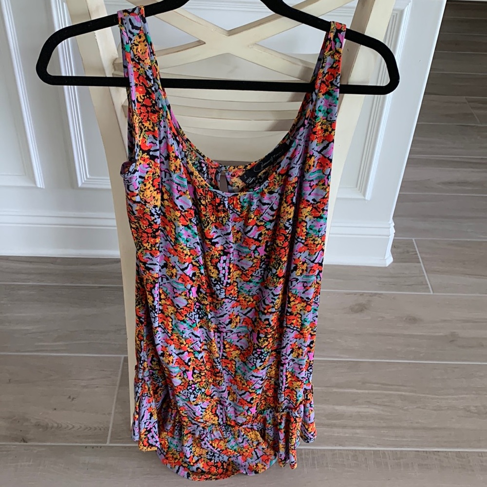 Patterson J Kincaid bright multicolor sleeveless dress. - Picture 6 of 8